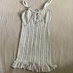 Sincerely Jules Striped blue & white smocked dress